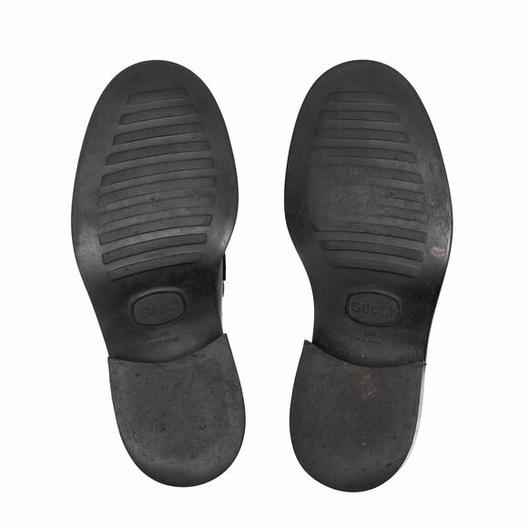 VTG GUCCI Tom Ford Era Black Leather Horsebit Loafers Old Money EU 41 US 8 D main image 14